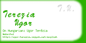terezia ugor business card